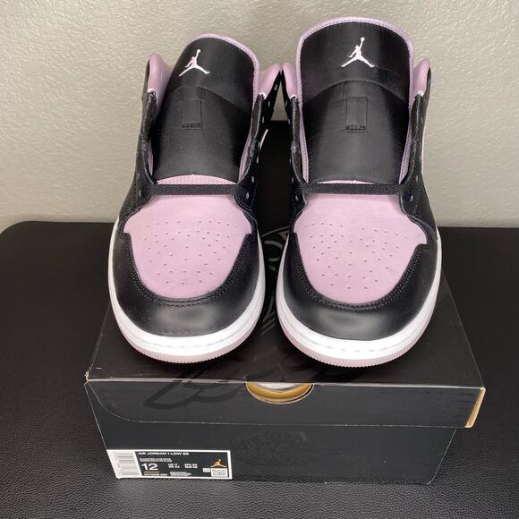 Jordan 1 Low SE Black/ Iced Lilac-White DV1309-051 Size 12 - Picture 2 of 7